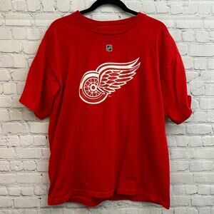 Reebok Detroit Redwings NHL Zetterberg #40 Short Sleeve Tee Large Hockey